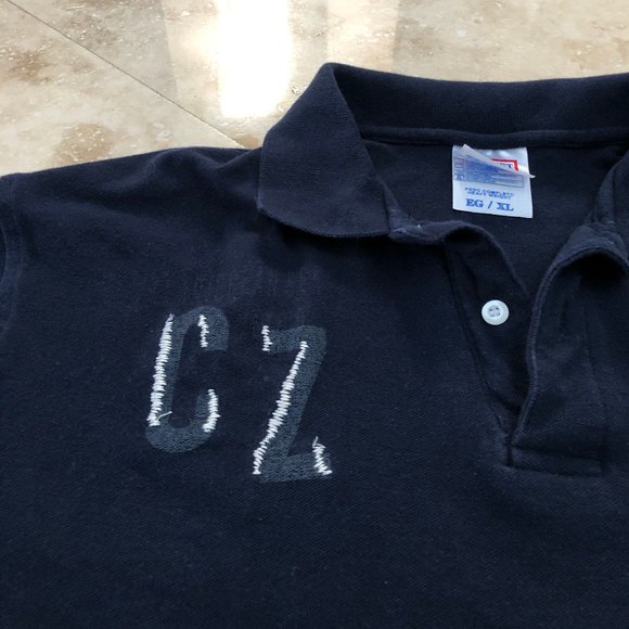 Cozumel Mexico Collared Polo Shirt w/ CZ with 87 Embellishments PRICED TO SELL - Picture 3 of 7